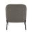 LumiSource Daniella Chair, Black Metal/Grey PU