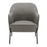 LumiSource Daniella Chair, Black Metal/Grey PU
