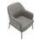 LumiSource Daniella Chair, Black Metal/Grey PU