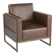 LumiSource Drift Lounge Chair, Antique/Espresso/Brown - CHR-DRIFTANBN