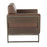 LumiSource Drift Lounge Chair, Antique/Espresso/Brown