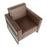 LumiSource Drift Lounge Chair, Antique/Espresso/Brown