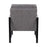LumiSource Franklin Arm Chair in Black Steel/Grey PU
