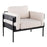 LumiSource Kari Chair, Black Metal/Cream - CHR-KARI2BKBKCR
