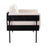 LumiSource Kari Chair, Black Metal/Cream