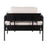 LumiSource Kari Chair, Black Metal/Cream