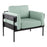 LumiSource Kari Chair, Black/Light Green - CHR-KARI2BKBKLGN
