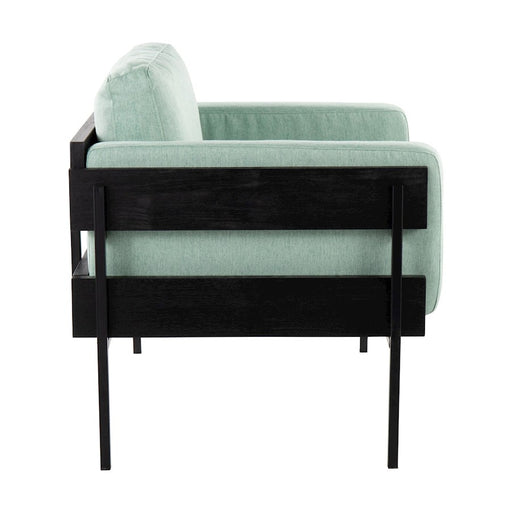 LumiSource Kari Chair, Black/Light Green