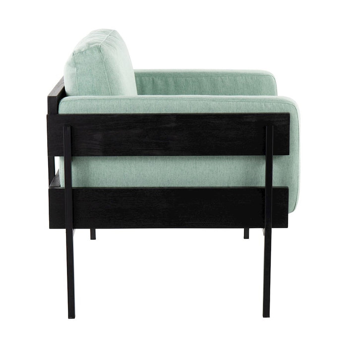 LumiSource Kari Chair, Black/Light Green
