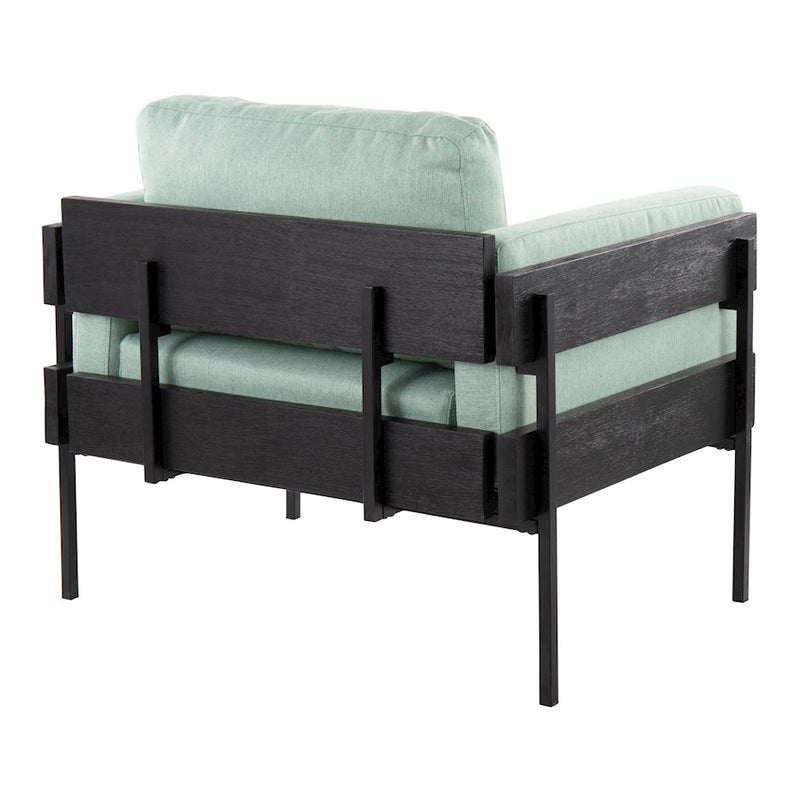LumiSource Kari Chair, Black/Light Green