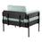 LumiSource Kari Chair, Black/Light Green