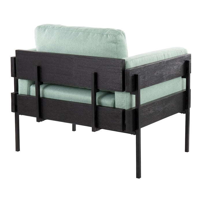 LumiSource Kari Chair, Black/Light Green