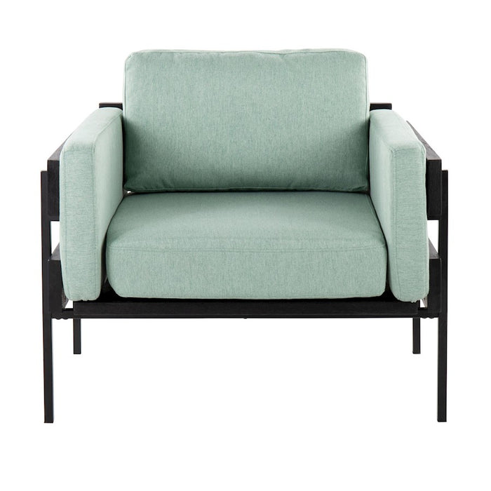 LumiSource Kari Chair, Black/Light Green