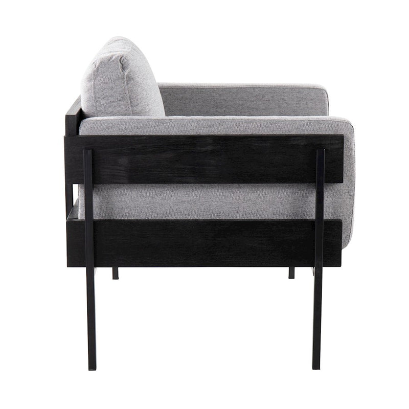 LumiSource Kari Chair, Black/Light Grey