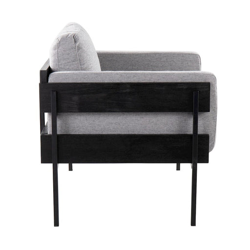 LumiSource Kari Chair, Black/Light Grey