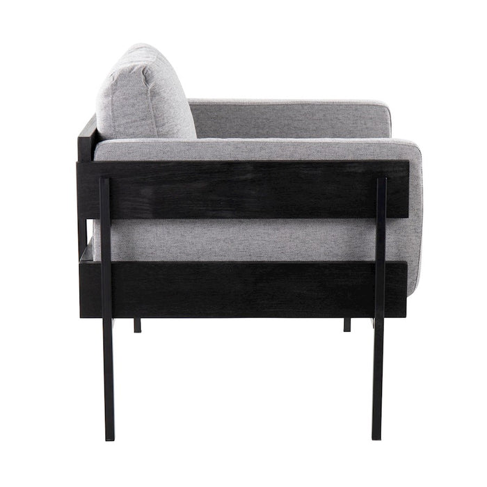 LumiSource Kari Chair, Black/Light Grey