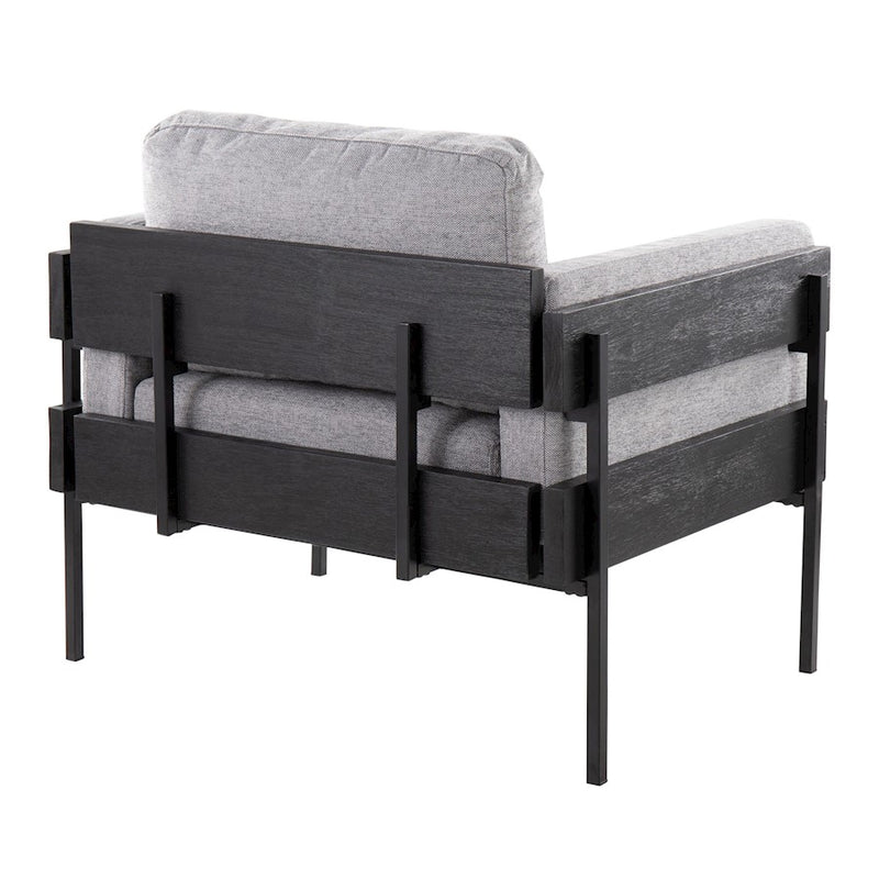 LumiSource Kari Chair, Black/Light Grey