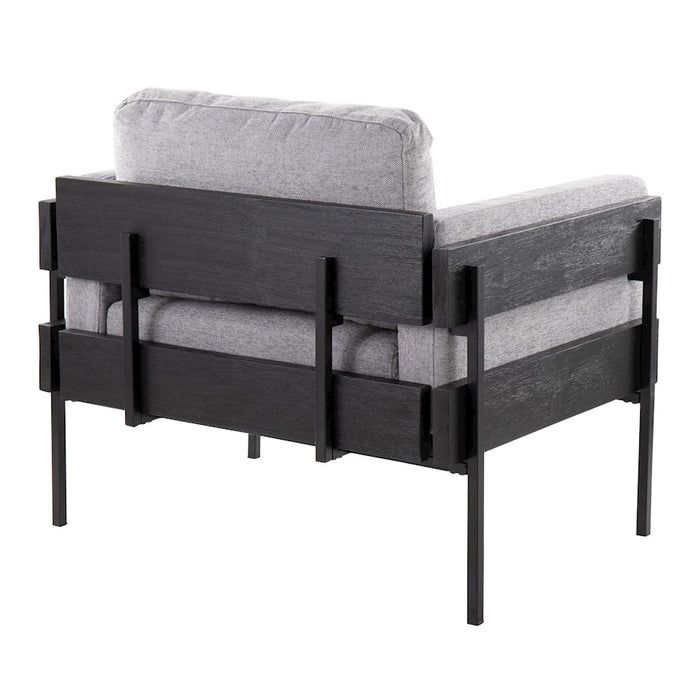 LumiSource Kari Chair, Black/Light Grey