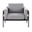 LumiSource Kari Chair, Black/Light Grey