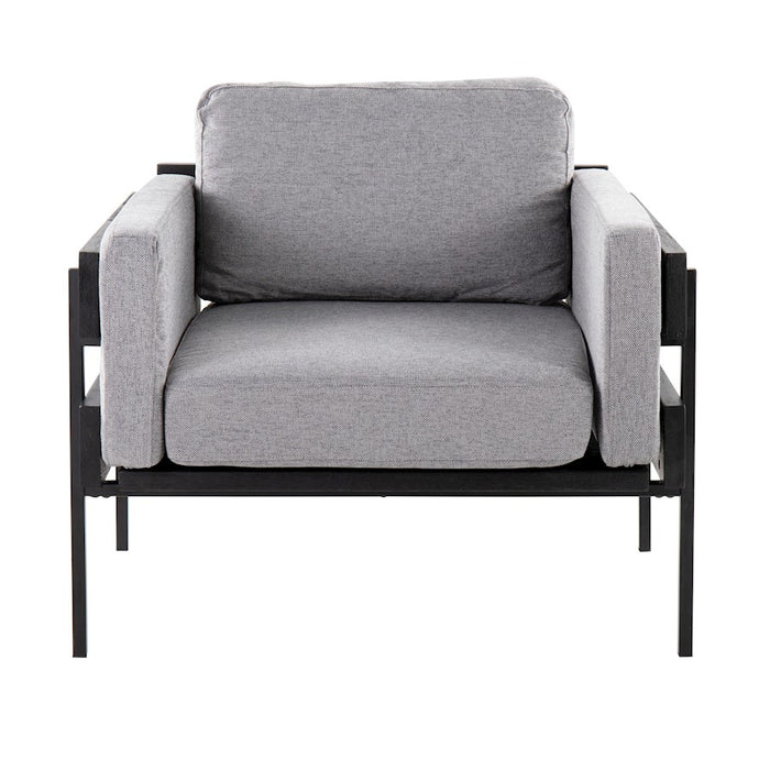LumiSource Kari Chair, Black/Light Grey