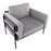 LumiSource Kari Chair, Black/Light Grey