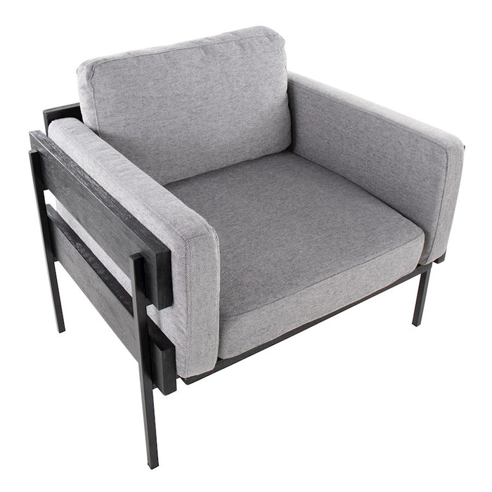 LumiSource Kari Chair, Black/Light Grey