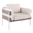 LumiSource Kari Chair, White Metal/Grey Wood/Cream - CHR-KARI2WGYCR
