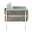 LumiSource Kari Chair, White/Grey Wood/Light Green