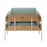 LumiSource Kari Chair, White/Natural Wood/Light Green