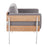 LumiSource Kari Chair, White/Natural Wood/Light Grey