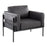 LumiSource Kari Chair, Black/Black Wood/Black PU - CHR-KARIPU2BKBKBK