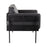 LumiSource Kari Chair, Black/Black Wood/Black PU