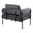 LumiSource Kari Chair, Black/Black Wood/Black PU
