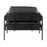 LumiSource Kari Chair, Black/Black Wood/Black PU