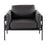 LumiSource Kari Chair, Black/Black Wood/Black PU