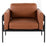 LumiSource Kari Chair, Black/Black Wood/Camel PU