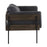 LumiSource Kari Chair, Black/Brown Wood/Black PU