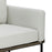 LumiSource Kari Chair, Black Metal/Brown Wood/White PU