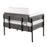 LumiSource Kari Chair, Black Metal/Grey Wood/White PU