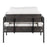 LumiSource Kari Chair, Black Metal/Grey Wood/White PU