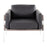 LumiSource Kari Chair, White Metal/Grey Wood/Black PU