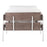 LumiSource Kari Chair, White Metal/Grey Wood- CHR-KARIPU2WGYW