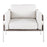 LumiSource Kari Chair, White Metal/Grey Wood- CHR-KARIPU2WGYW