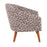 LumiSource Canary Leopard Tub Chair, Brown Wood