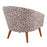 LumiSource Canary Leopard Tub Chair, Brown Wood