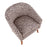 LumiSource Canary Leopard Tub Chair, Brown Wood