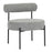 LumiSource Rhonda Accent Chair, Black Steel/Noise Grey Fabric - CHR-RHONDABKNGY