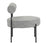 LumiSource Rhonda Accent Chair, Black Steel/Noise Grey Fabric