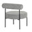 LumiSource Rhonda Accent Chair, Black Steel/Noise Grey Fabric