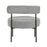 LumiSource Rhonda Accent Chair, Black Steel/Noise Grey Fabric